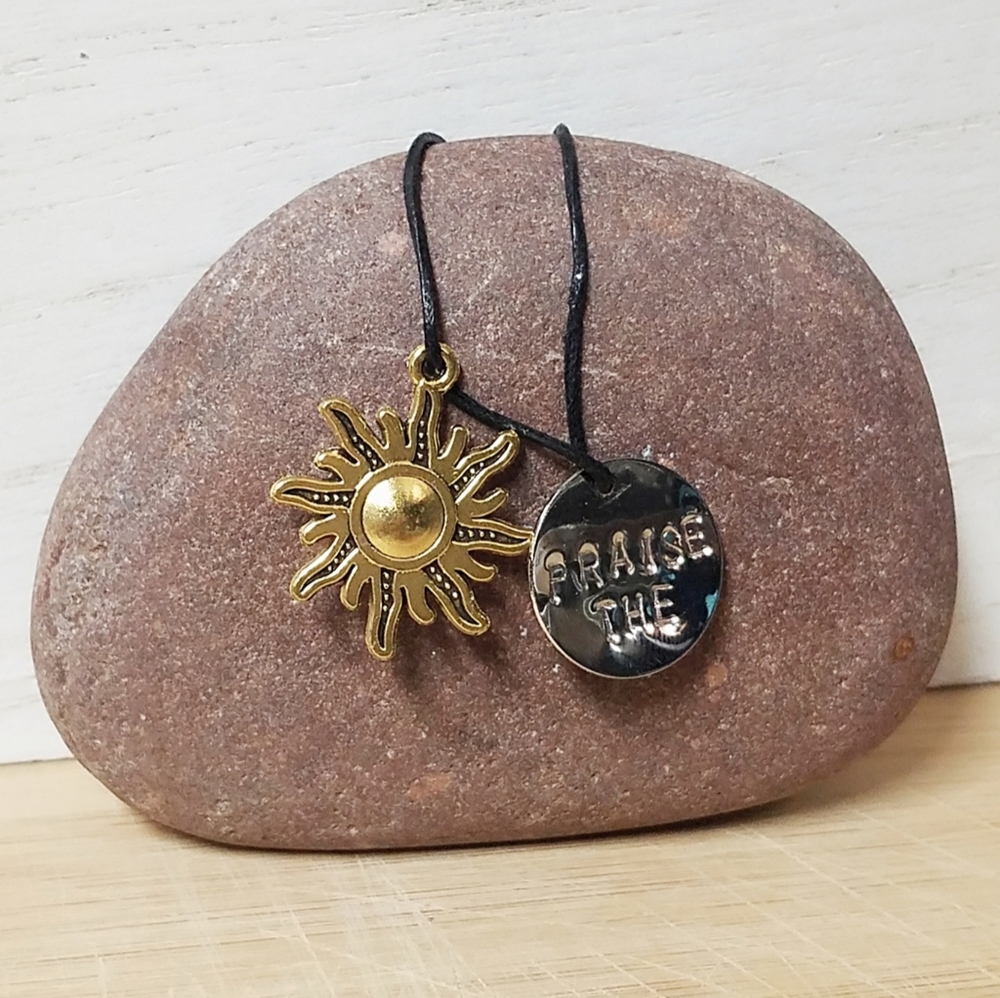 Sun necklace inspired by popular video game
